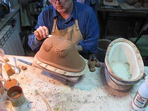 Видео: шликерное литьё Обработка изделия"Ванночка" 1 часть