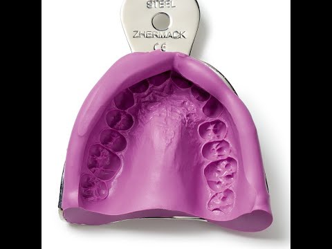 Видео: Методика снятия оттиска альгинатной слепочной массой "Ypeen"