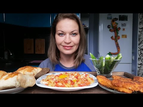 Видео: МУКБАНГ ШАКШУКА ОТБИВНЫЕ ХАЧАПУРИ ПЕНОВАНИ 😉😋/MUKBANG HALK FAMILY ЕДА ОБЖОР
