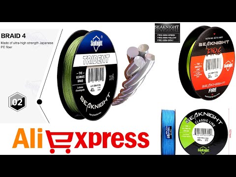 Видео: Обзор плетенок SeaKnight clasic SeaKnight FIRE Fishing Line SeaKnight TRIDENT Годное С Aliexpress