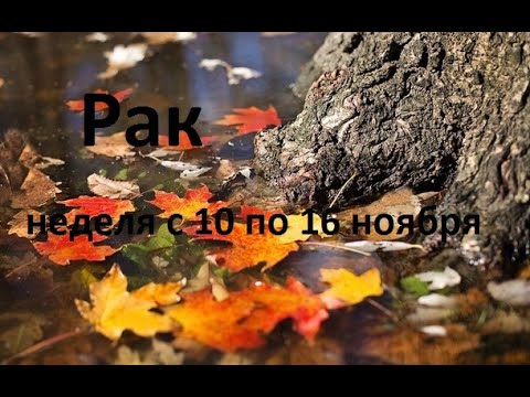 Видео: Рак таро прогноз неделя с 10 по16 ноября.Cancer tarot forecast for the week from November 10 to 16.