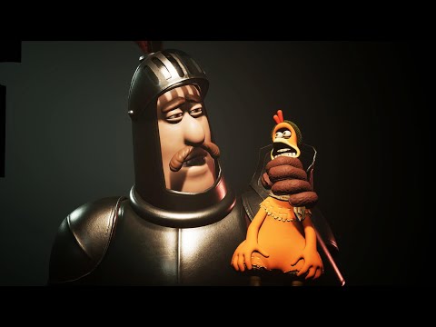 Видео: Фильм «Побег из курятника: Игра в отвлечение яиц» (все сцены)