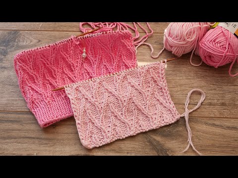 Видео: НОВИНКА! ⭐ Весенний узор из веток спицами 🌸🌸🌸