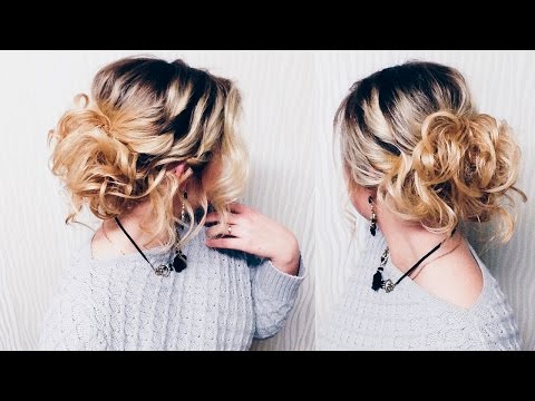 Видео: Прическа на НОВЫЙ ГОД на КОРОТКИЕ волосы до плеч!| Hairstyle for short hair