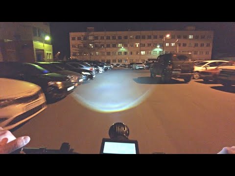 Видео: Мчу.. На Электровелосипеде, Ночью, по г.  Чехов-2.