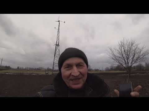 Видео: Работа двуххвостого ветрогенератора  с контроллером от Серката