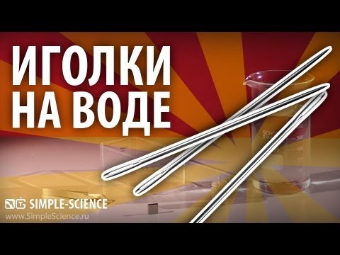 Видео: Иголки на воде - физические опыты