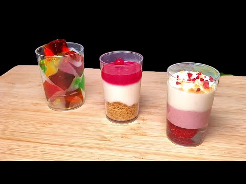 Видео: Вау-Десерты в стакане | Без выпечки | 3 свежие идеи с сезонными фруктами – готовы за 10 минут!