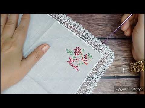 Видео: Как обвязать платочек. тонкое кружево. Даю описание.