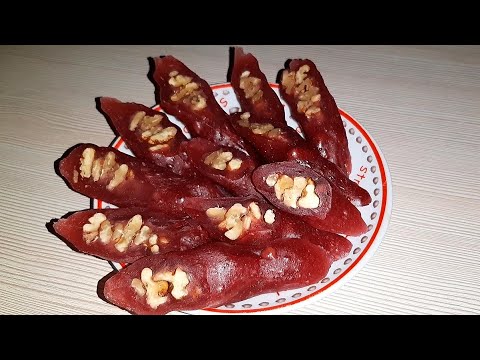 Видео: Самая Вкусная|Простая Чурчхела Из Четырёх Ингредиентов|Грузинский Десерт