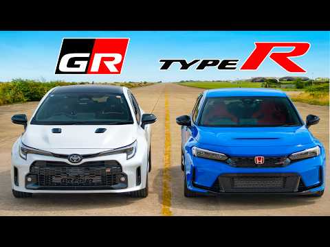 Видео: Кто победит в заезде: Toyota GR Corolla или же Honda Civic Type R?