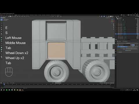 Видео: Лаб 3 Створення кабіни вантажівки/ Create truck head (Beginner Blender)