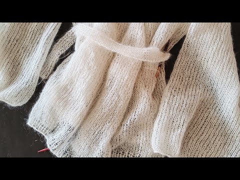 Видео: ЧАСТЬ 1 МАСТЕР-КЛАСС //КАРДИГАН-ПАУТИНКА ИЗ МОХЕРА //ПОПЕТЕЛЬНЫЙ МАСТЕР-КЛАСС 