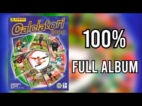 Видео: Panini Full Sticker Album Serie A Calciatori 1999-2000 100% - COMPLETE, LLENO, COMPLETO, ЗАПОЛНЕННЫЙ