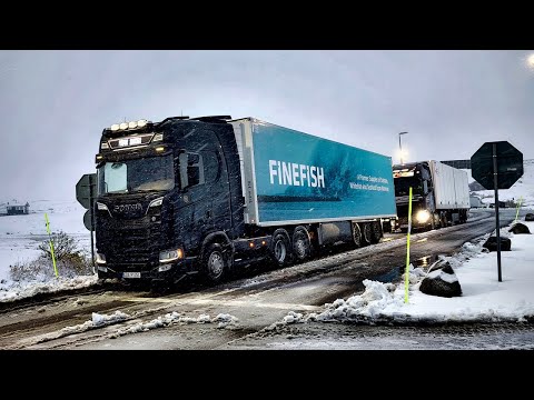 Видео: Зима пришла в Норвегию! Обкатка новой Скании в горах и сравнение с другими!