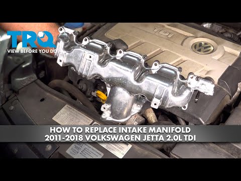 Видео: Как заменить впускной коллектор Volkswagen Jetta 2.0L TDI 2011-2018