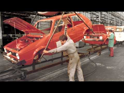Видео: Как создавались VW Golf и Jetta в 1989 году — ретро-экскурсия по заводу Volkswagen (производствен...