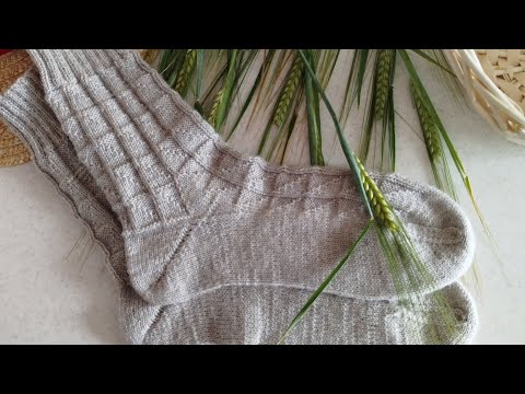 Видео: МК Брутальные мужские носки с пяткой Бумеранг