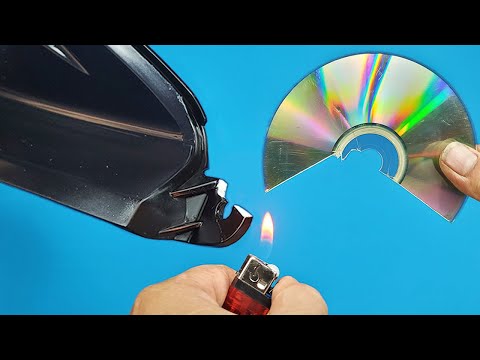 Видео: 2 умных метода ремонта пластика: метод с использованием компакт-диска! Простой способ починить слом