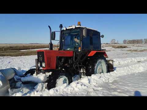 Видео: МТЗ-82 и Т-150К: Весна 2021, разбиваем снег.