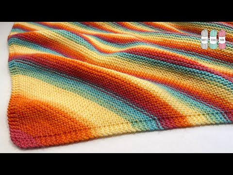 Видео: Как связать одеяло платочной вязкой «угол в угол» (C2C) | Прямоугольник или квадрат