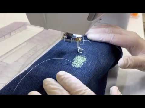 Видео: Штопка с помощью петельной лапки