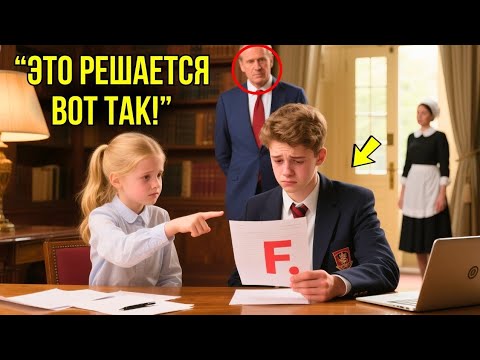Видео: Сын Миллиардера Проваливал Каждый Тест, Пока ДОЧЬ ГОРНИЧНОЙ Не Показала Ему Один СЕКРЕТ...