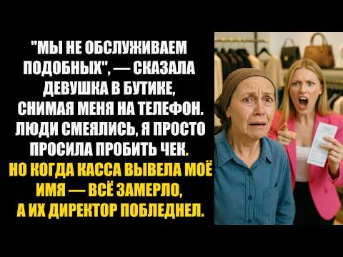 Видео: Девушка в бутике ПОСМЕЯЛАСЬ надо мной, НО КОГДА увидела моё имя в чеке...