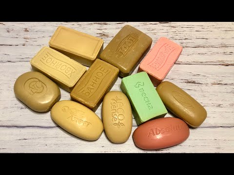 Видео: ASMR Soap/ cutting dry rancid soap/ резка прогорклого мыла