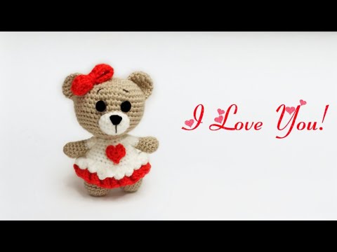 Видео: 💖Как связать милого Мишку Валентинку крючком амигуруми💖