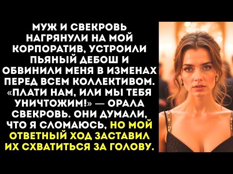Видео: Свекровь с мужем вломились на мой корпоратив и опозорили меня перед начальством!