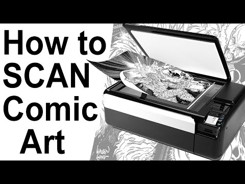 Видео: Как профессионально СКАНИРОВАТЬ, очистить и отредактировать комиксы для печати Marvel DC Manga и ...