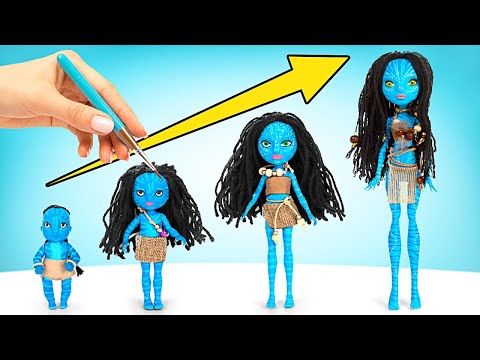 Видео: Маленькая кукла Нави взрослеет || Лучшие лайфхаки для поделок