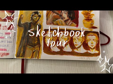 Видео: Смешной и большой sketchbook tour(2023)🍂