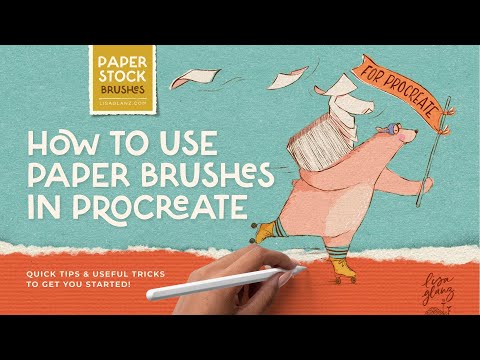 Видео: Как использовать кисти с бесшовной текстурой бумаги в Procreate