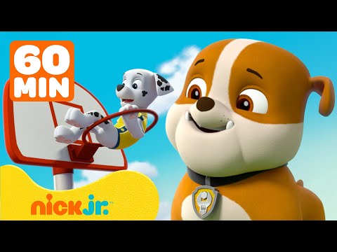 Видео: Щенячий патруль | Крепыш и Щенячий патруль играют в игры и соревнуются! | 1 час | Nick Jr. Cyrillic