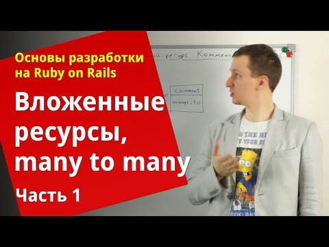 Видео: [Уроки Ruby on Rails] Вложенные ресурсы, связь many to many (1/2)