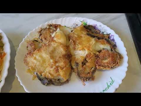 Видео: Приготовила обед. Пожарила зубатку. Рулеты куриные с грибами. Картофельное пюре.