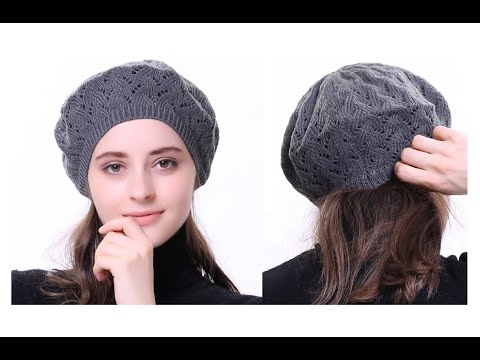 Видео: 😍😊 Просто симпатичный Ажурный узор для шапок, беретов спицами на весну