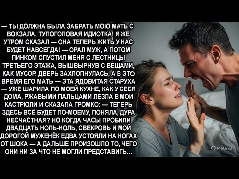 Видео: —ТЫ ДОЛЖНА БЫЛА ЗАБРАТЬ МОЮ МАТЬ С ВОКЗАЛА,ТУПОГОЛОВАЯ ИДИОТКА!А СЕЙЧАС ВАЛИ К Х*РАМ МР*ЗЬ!