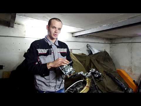 Видео: китайские карбы на kawasaki zzr 250