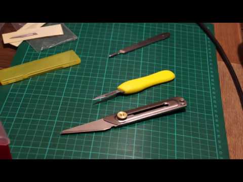 Видео: Японский нож модернизация скальпели для хобби микро-ножи
