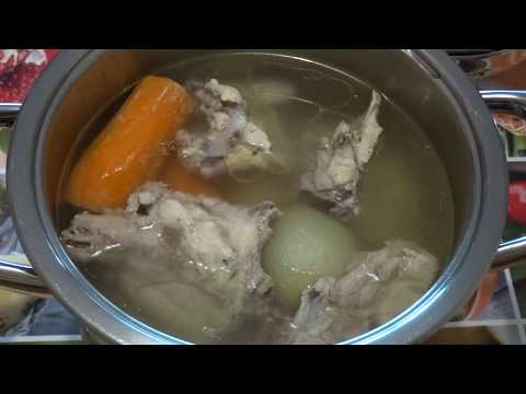 Видео: Куриный бульон. В посуде Амс.
