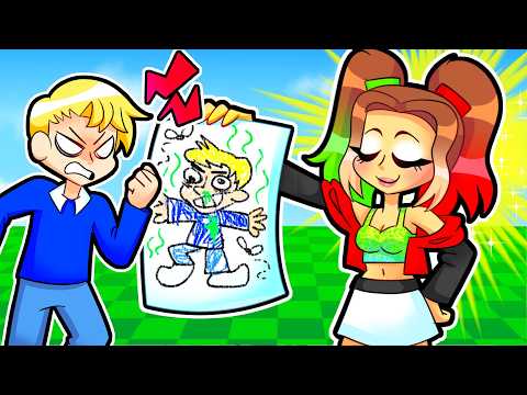 Видео: МЫ НАРИСОВАЛИ ДРУГ ДРУГА В НАРИСУЙ МЕНЯ..(он разозлился)