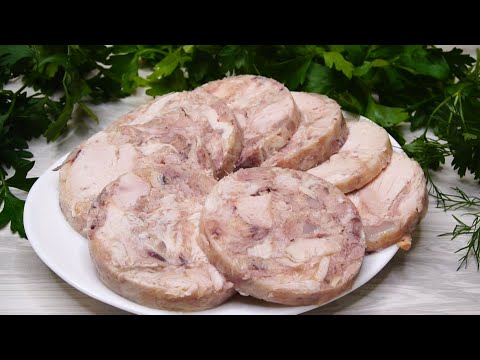 Видео: Зельц в бутылке, ОТЛИЧНАЯ  замена колбасе.