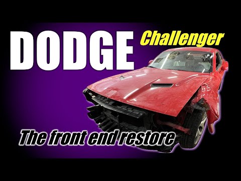 Видео: Dodge Challenger. The front end repair. Ремонт переда.