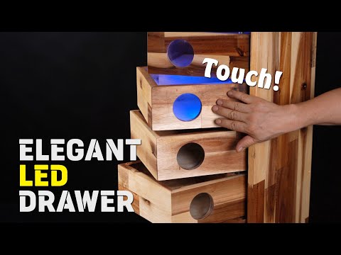 Видео: Элегантный светодиодный ящик / DIY