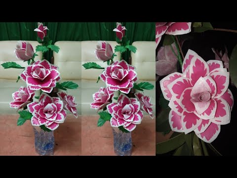 Видео: Как сделать розу из полиэтиленового пакета | Цветы ручной работы из полиэтиленовых пакетов