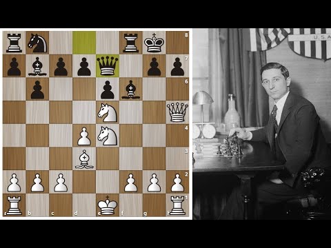 Видео: Самая Грандиозная Матовая Атака в Истории Шахмат! Эдуард Ласкер. Шахматы.