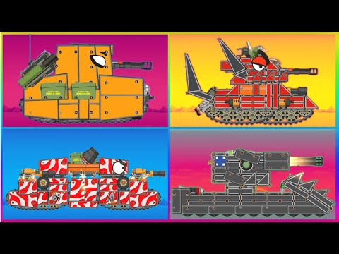 Видео: Битва синтетических танков с монстрами Уровень 22 | Супер битва танков | Мультики про танки
